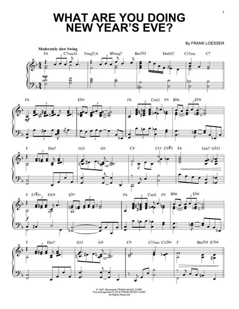 What Are You Doing New Year's Eve? [Jazz Version] (arr. Brent Edstrom)